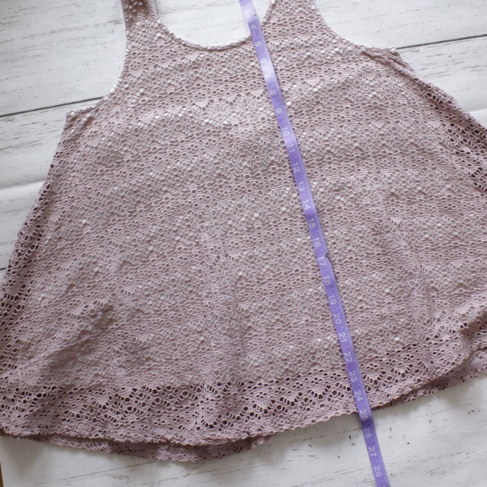 Anthro Deletta Purple Eyelet Tank Top - Picture 9 of 12